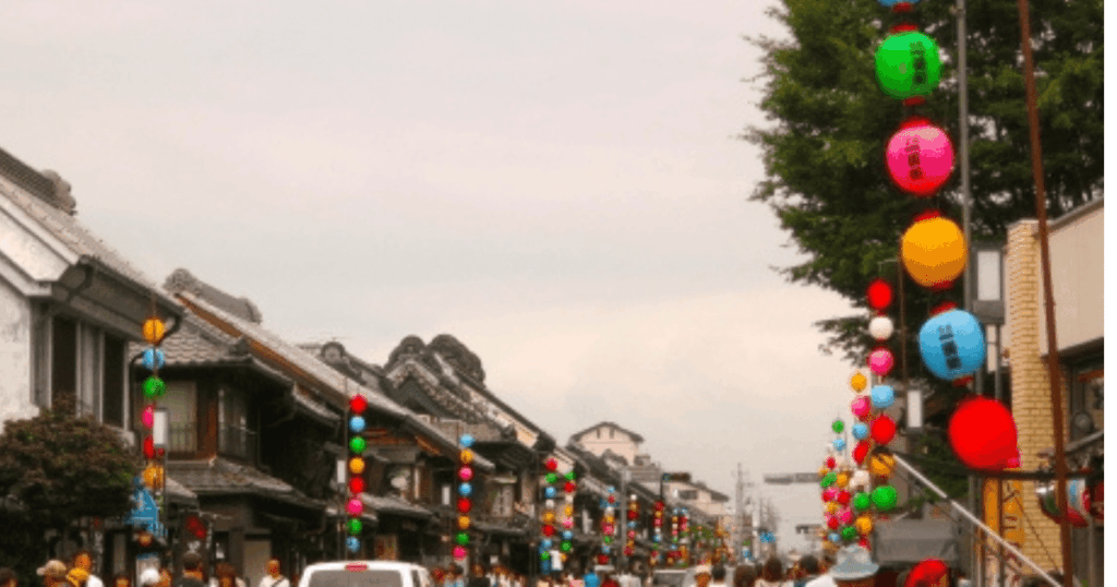 川越祭り 昼間の画像