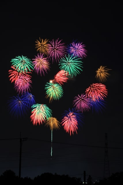 東松山花火大会の花火画像