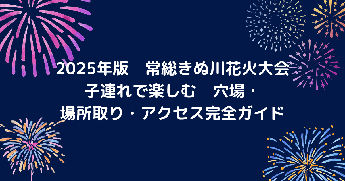 常総きぬ川花火大会のキャッチアイ画像