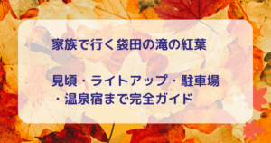 袋田の滝　紅葉のキャッチアイ画像