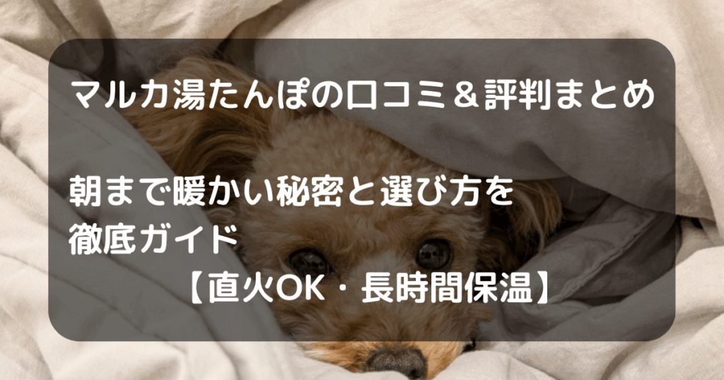 マルカ湯たんぽキャッチアイ