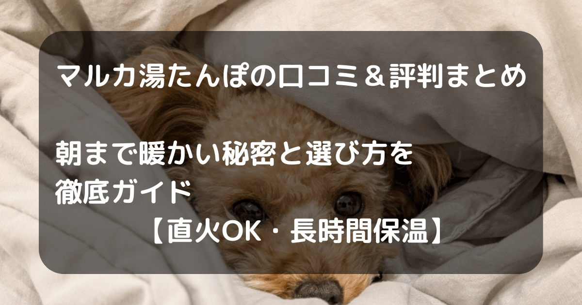 マルカ湯たんぽキャッチアイ