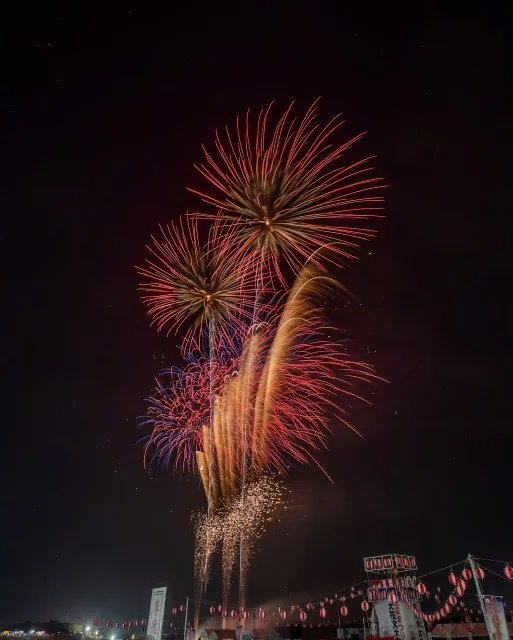 尊徳夏まつり花火大会の画像